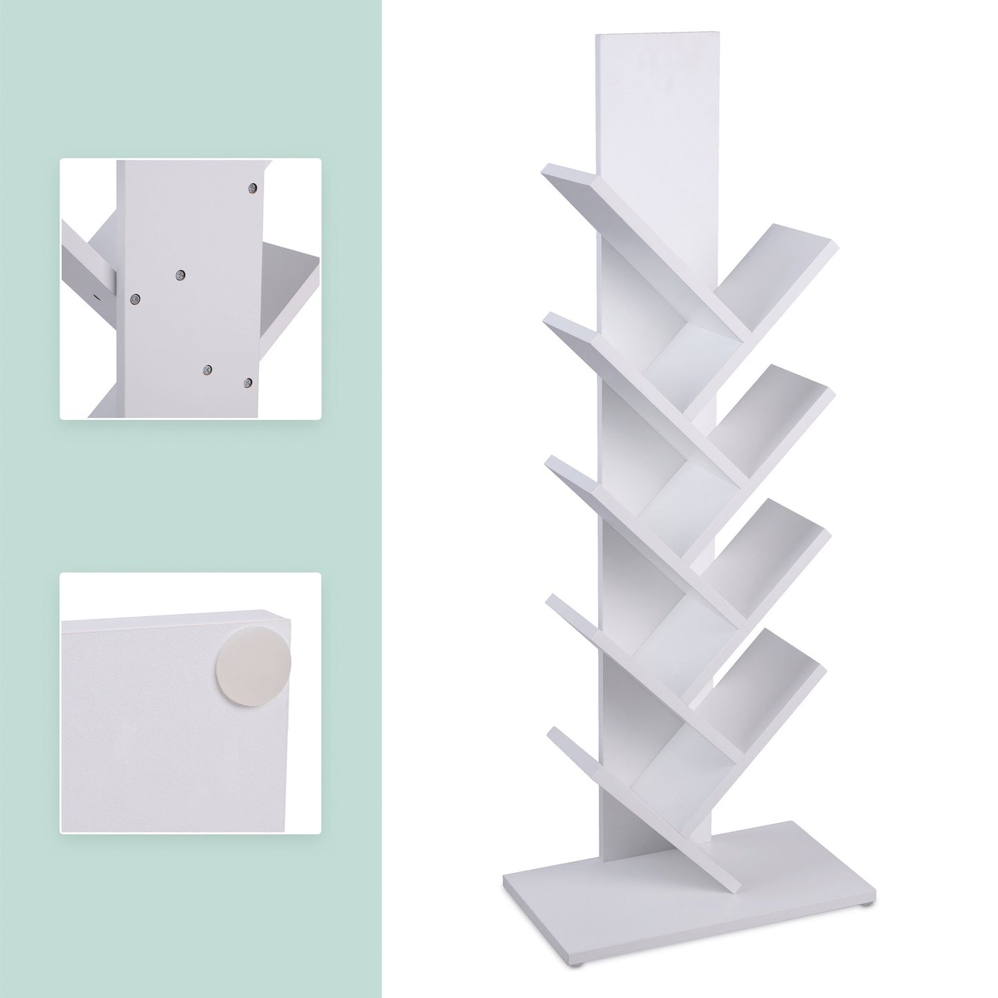 Tree Bookshelf, Multi-Level Storage for Living Room