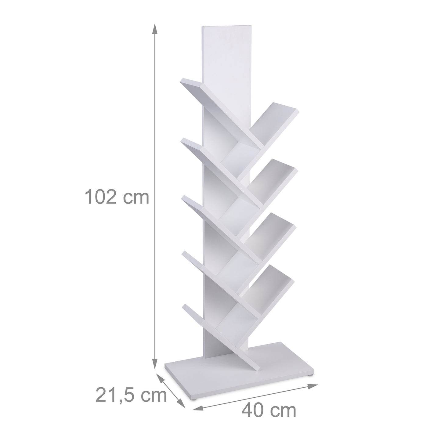 Tree Bookshelf, Multi-Level Storage for Living Room