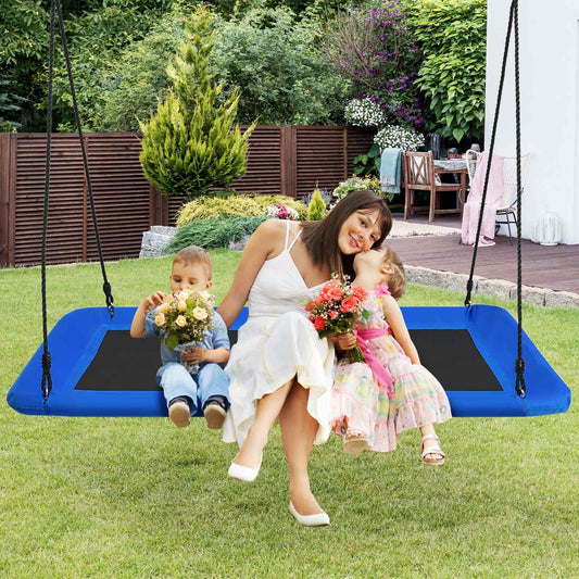 Tree Swing Swing for Children Indoor & Outdoor Tree Swing with Adjustable Ropes Blue
