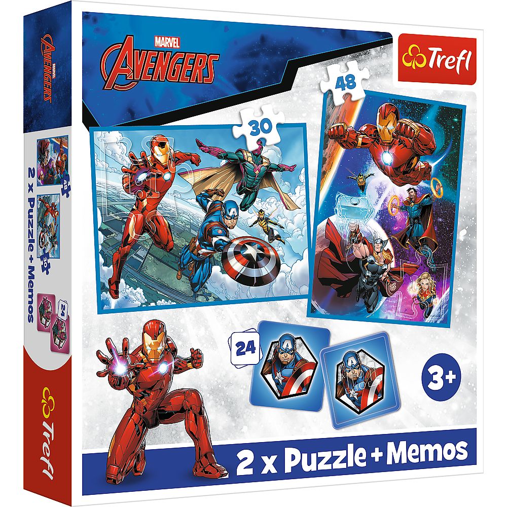 Trefl Avengers Puzzle Set 30+48+M24