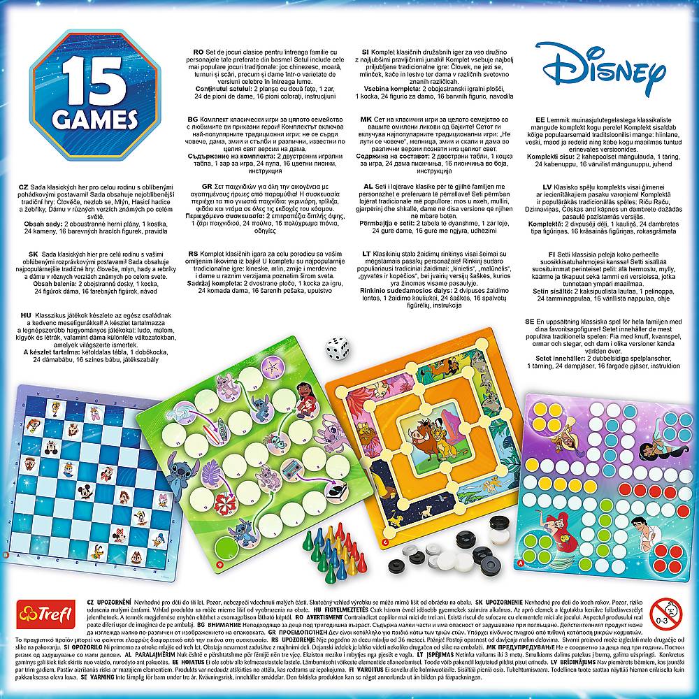 Trefl Disney Set Of 15In1 Games