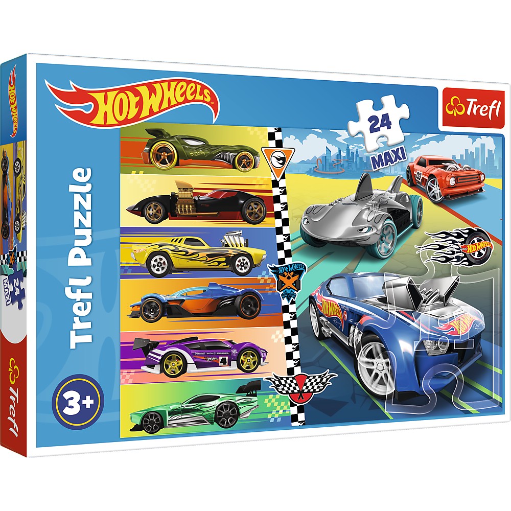 Trefl Hot Wheels Maxi Puzzle, 24 Pcs