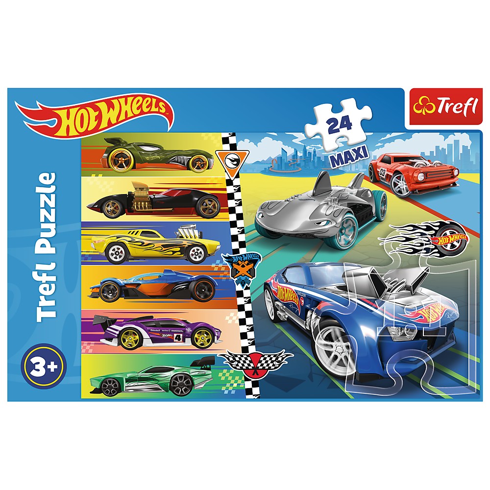 Trefl Hot Wheels Maxi Puzzle, 24 Pcs