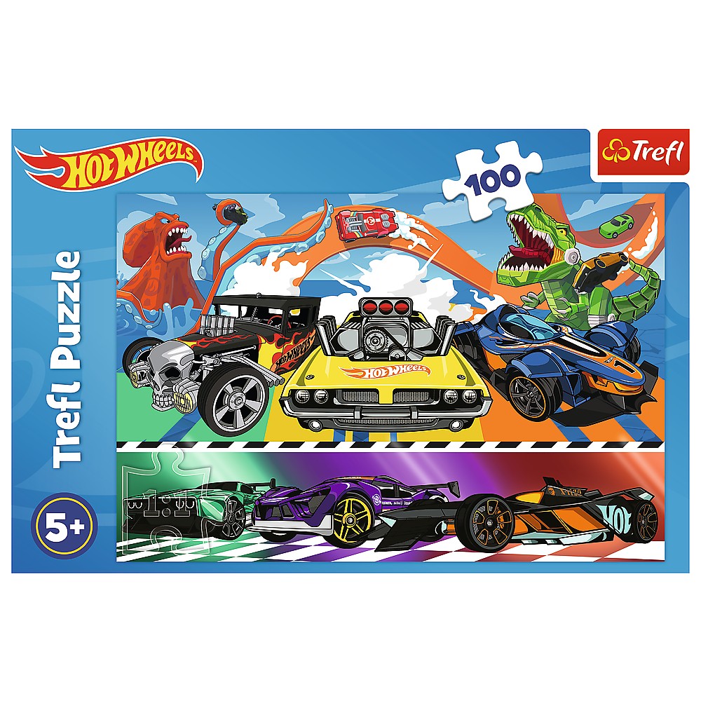 Trefl Hot Wheels Puzzle, 100 Pcs