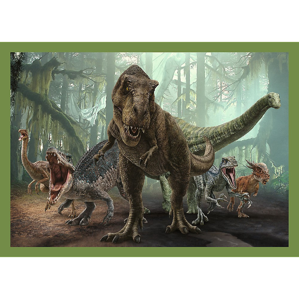 Trefl Jurassic Word Puzzle 4 In 1 Set 35 48 54 70 Pcs
