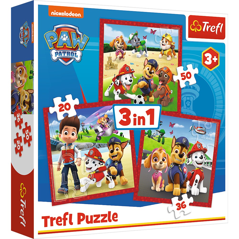 Trefl Paw Patrol Puzzle 3 In 1 Set