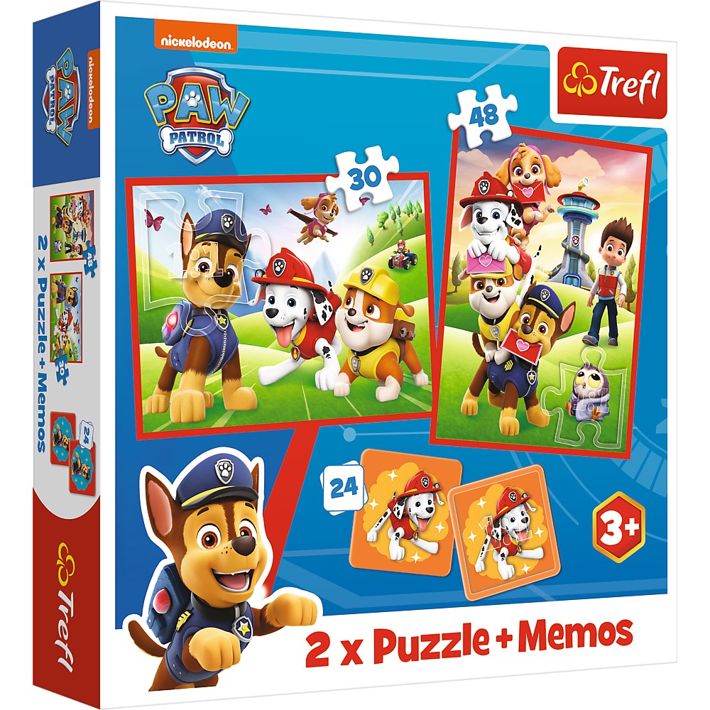 Trefl Paw Patrol Puzzle Set 30+48+M24