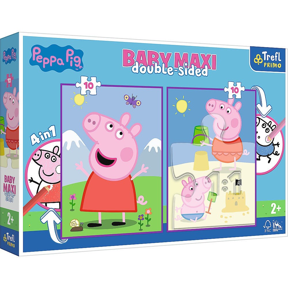 Trefl Peppa Pig Baby Maxi Puzzle, 10X2 Pcs