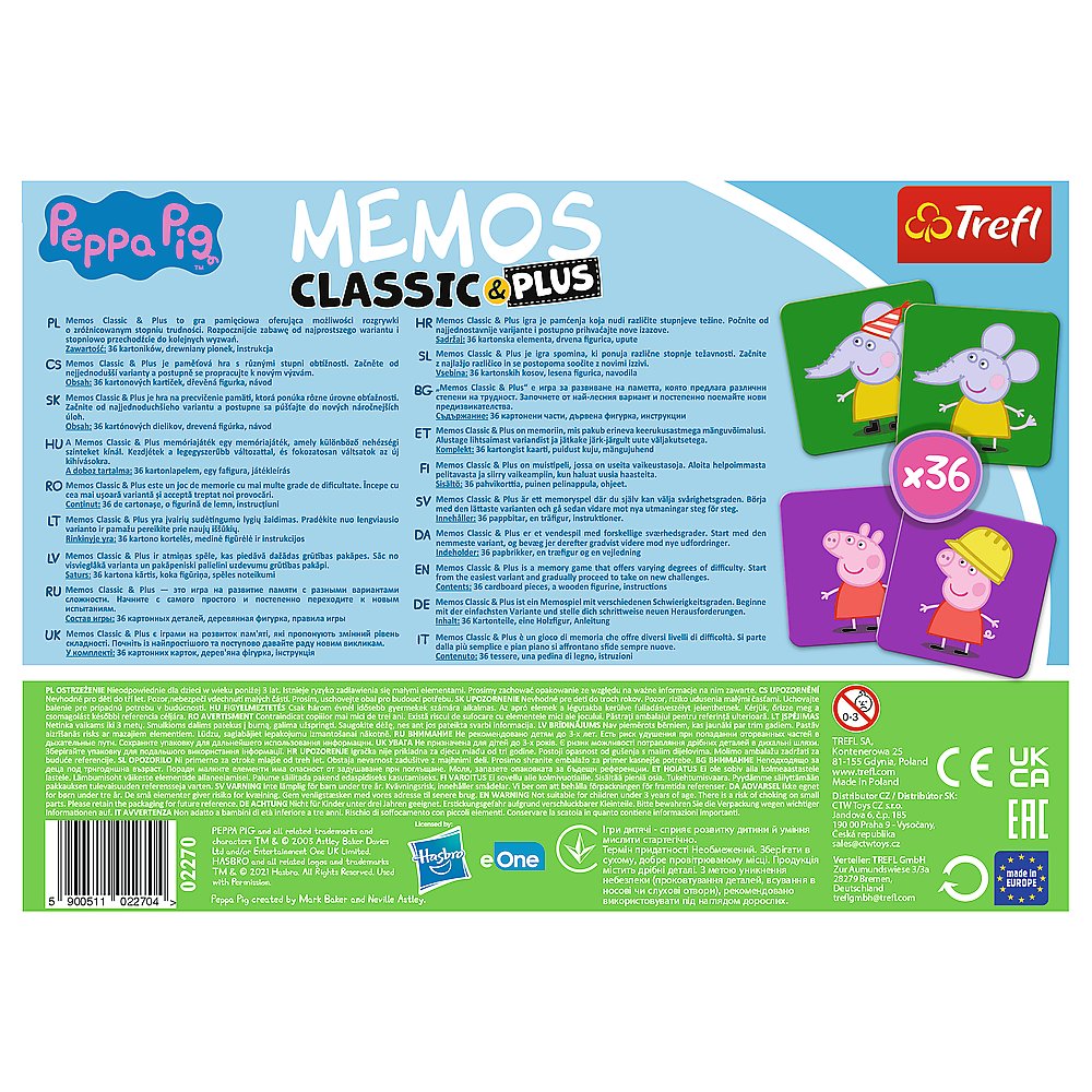 Trefl Peppa Pig Memo Classic Plus