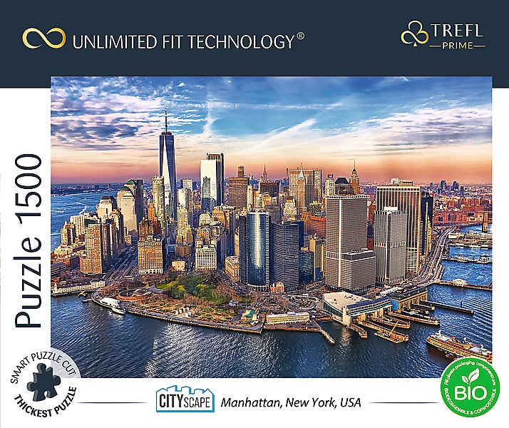 Trefl Prime Puzzle Cityscape Manhattan, 1500 Pcs