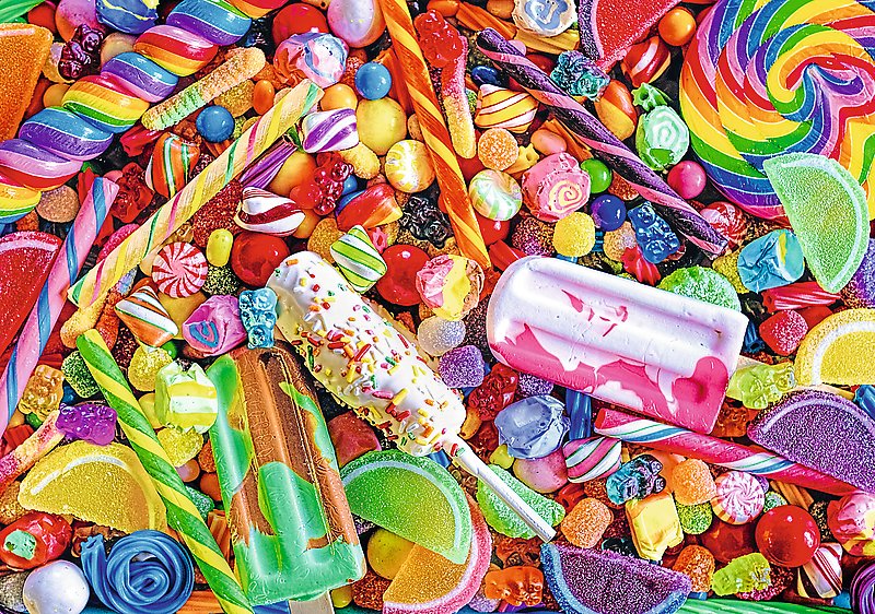 Trefl Prime Puzzle Color Splash Cubic Gradient Lollies And Candies, 1000 Pcs