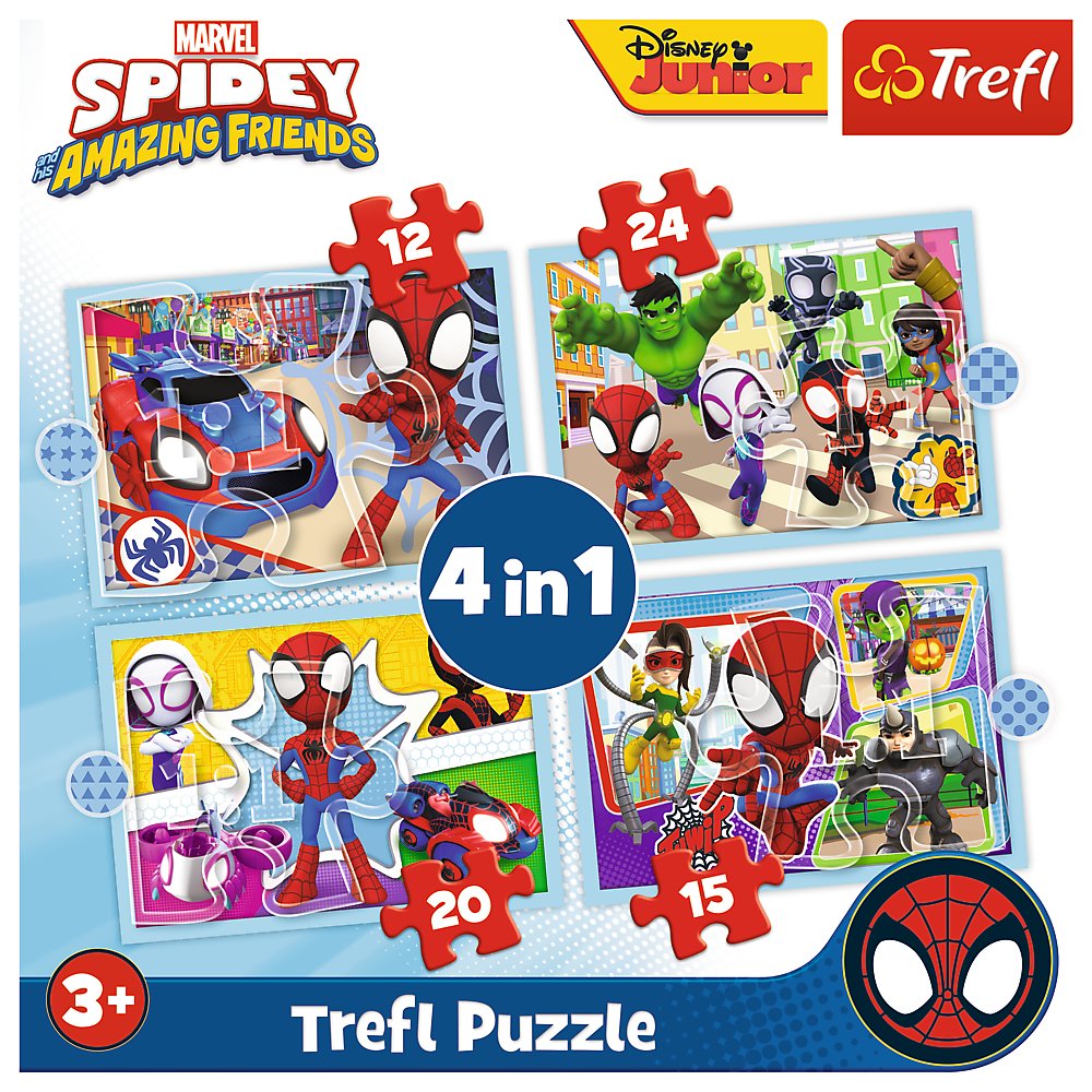 Trefl Spider-Man Puzzle Set 4In1 Spidey