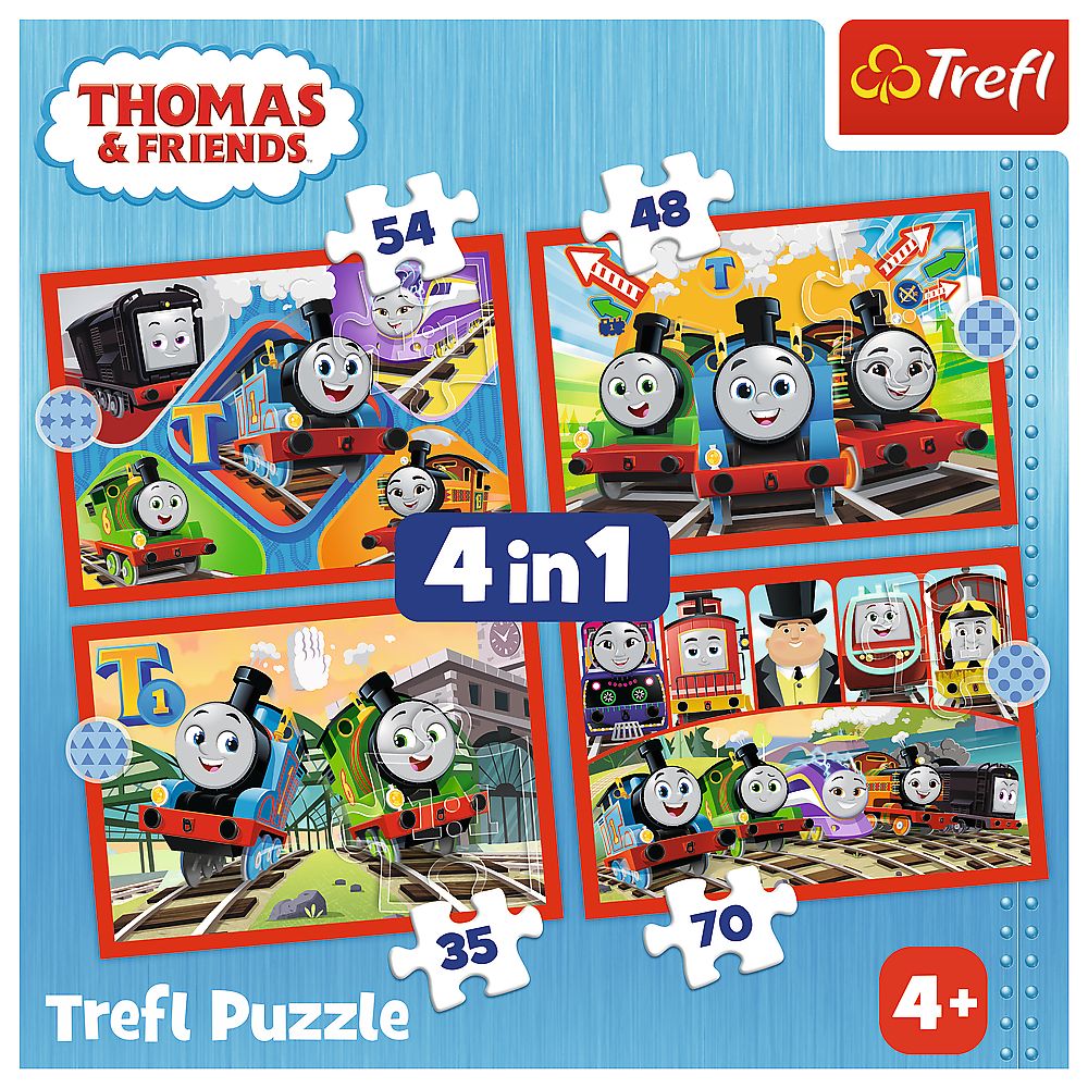 Trefl Thomas & Friends Puzzle 4 In 1 Set Thomas