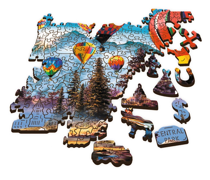 Trefl Wooden Puzzle Colorful Ballons 1000 Pcs
