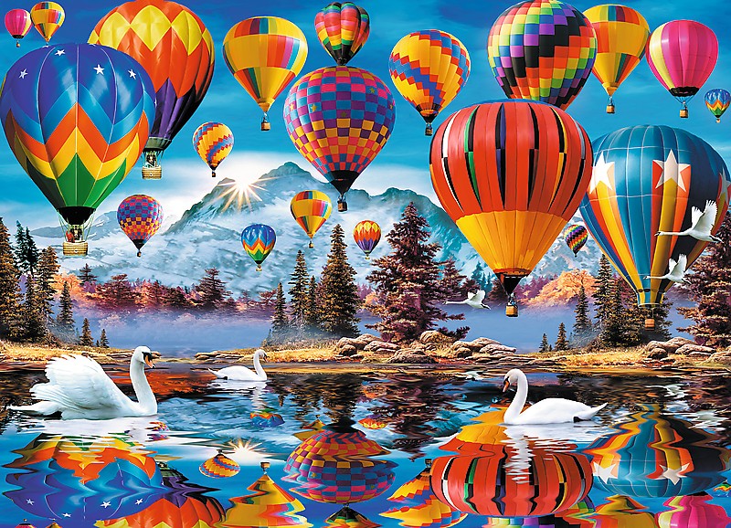 Trefl Wooden Puzzle Colorful Ballons 1000 Pcs