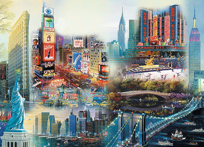 Trefl Wooden Puzzle New York Collage 1000 Pcs