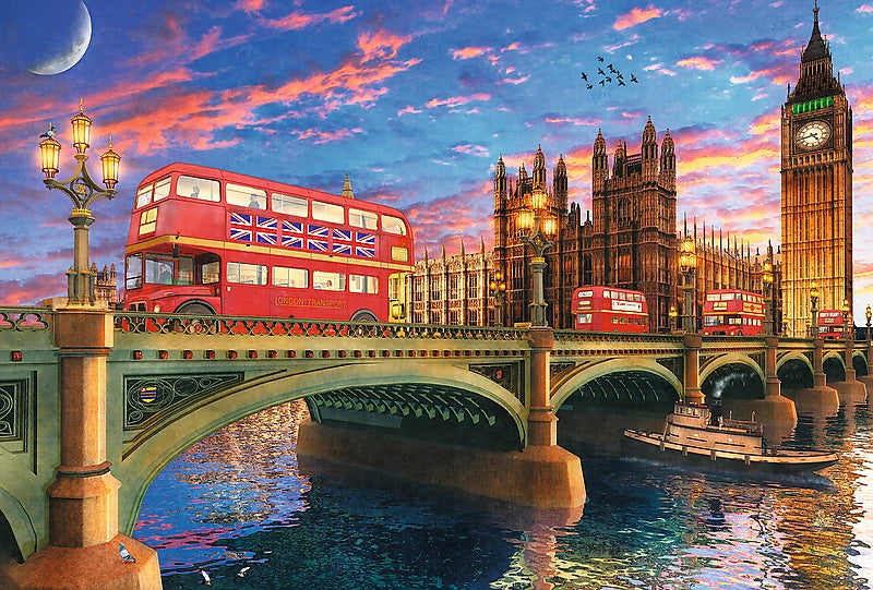 Trefl Wooden Puzzle Palace Of Westminster Big Ben London 500+1 Pcs