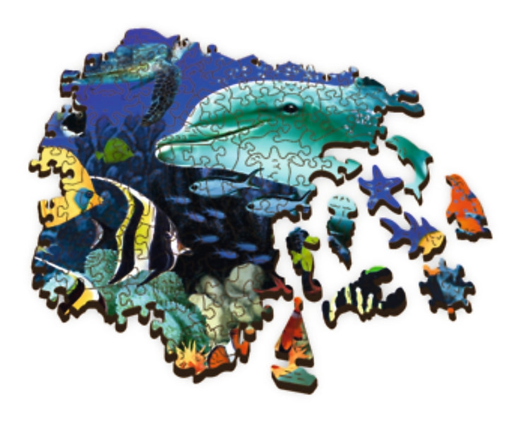 Trefl Wooden Puzzle Sea Life 500+1 Pcs