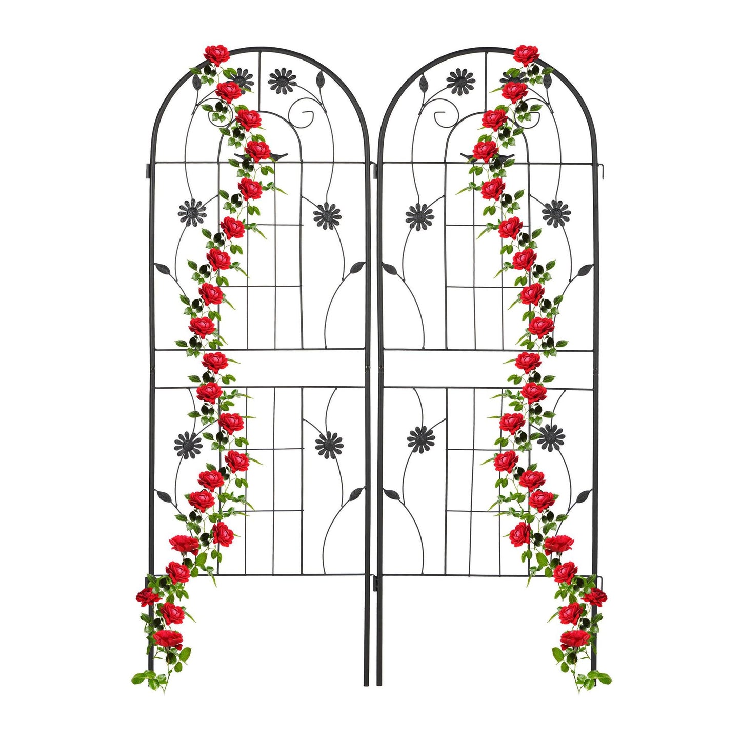 Trellis 150 cm set of 2 black