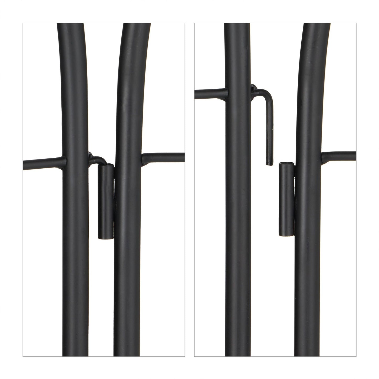 Trellis 150 cm set of 2 black