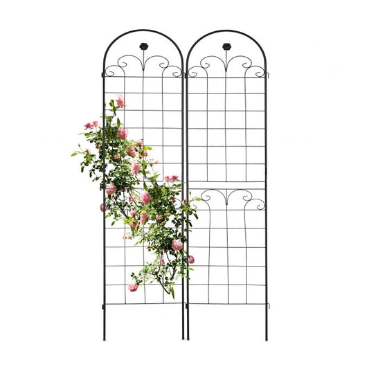 Trellis 180 cm set of 2 black