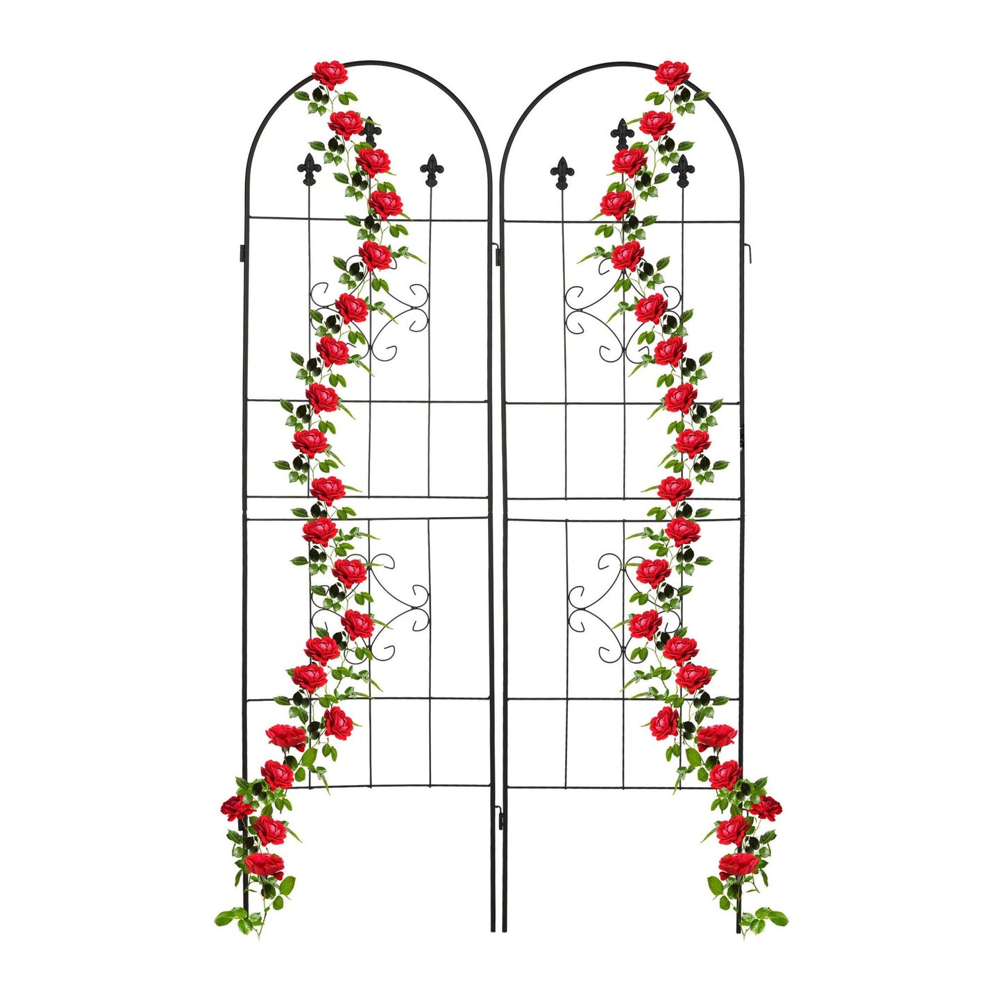Trellis 180 cm set of 2 black