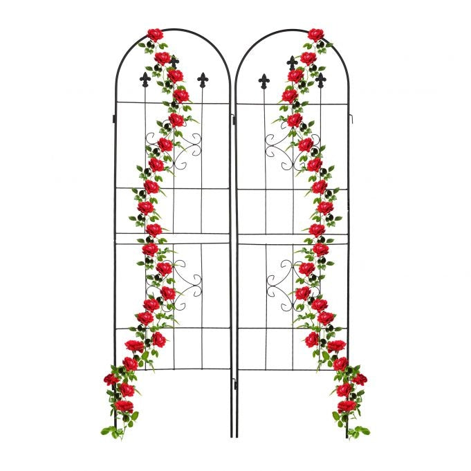 Trellis 180 cm set of 2 black