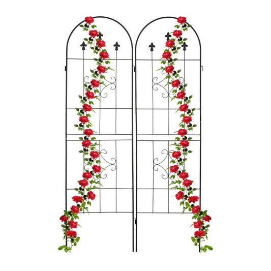 Trellis 180 cm set of 2 black