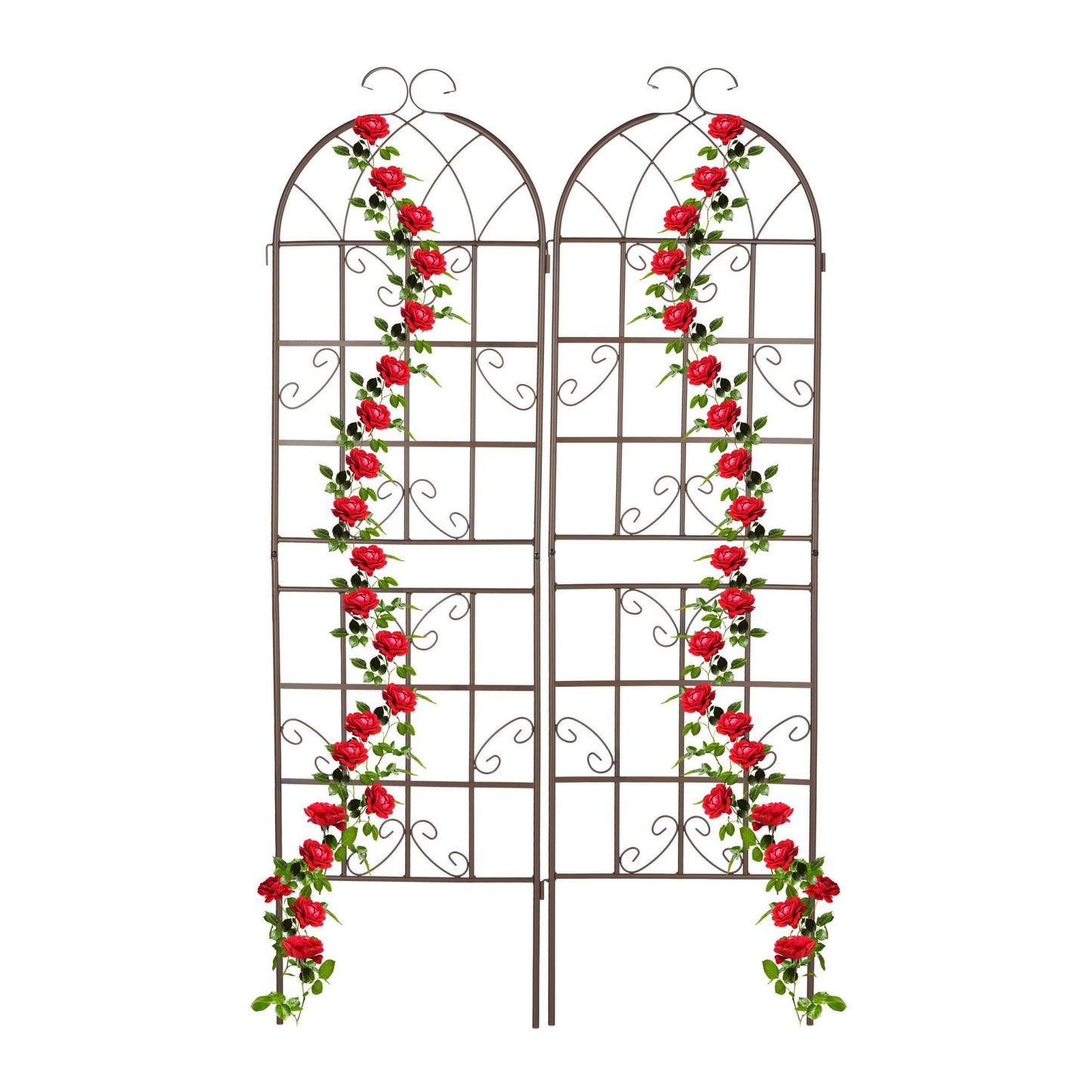 Trellis 180 cm set of 2 brown