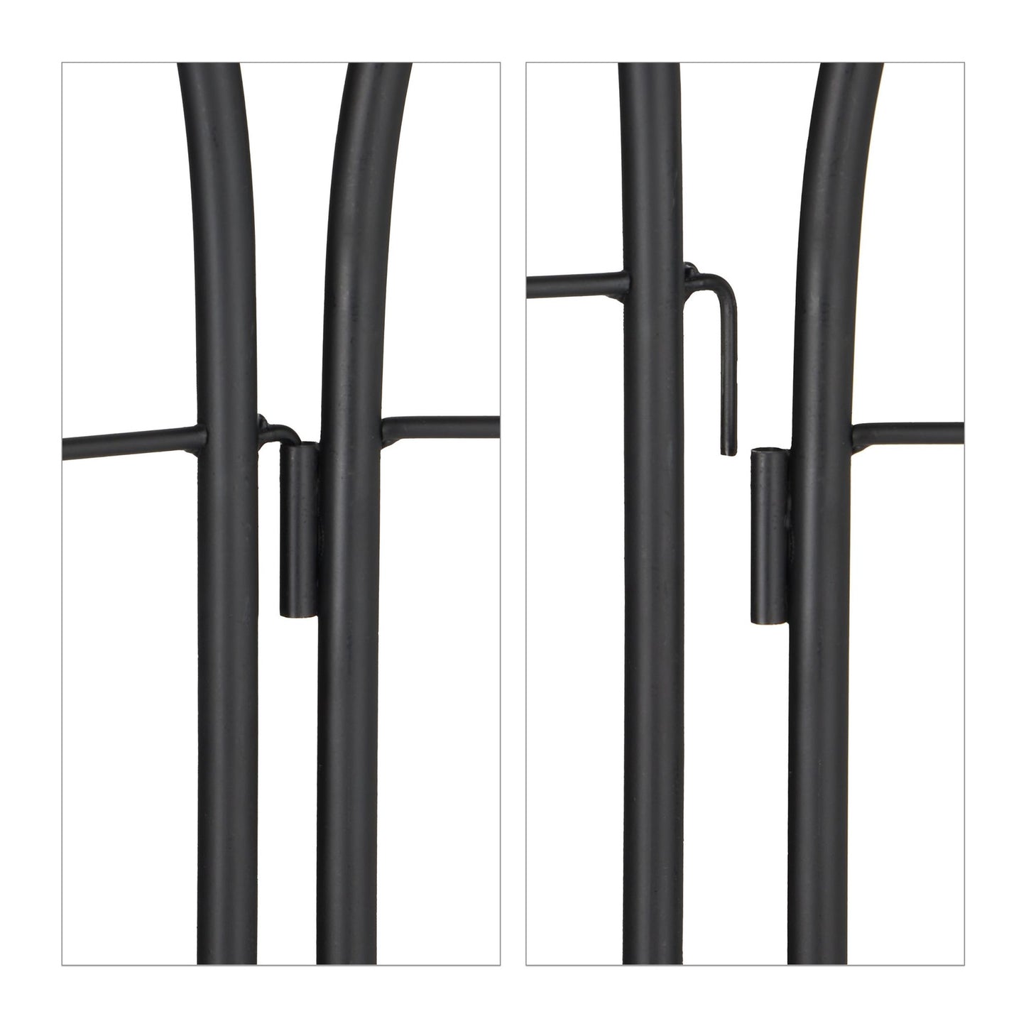 Trellis 200 cm set of 2 black