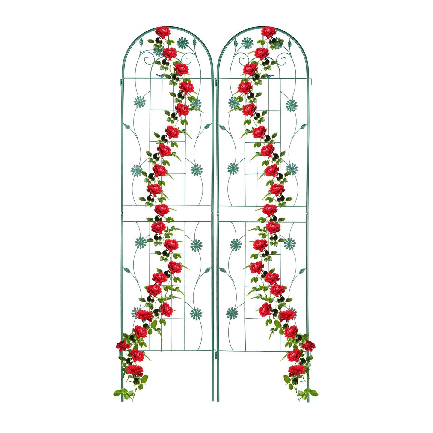 Trellis 200 cm set of 2 green
