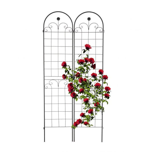 Trellis 220 cm set of 2 black