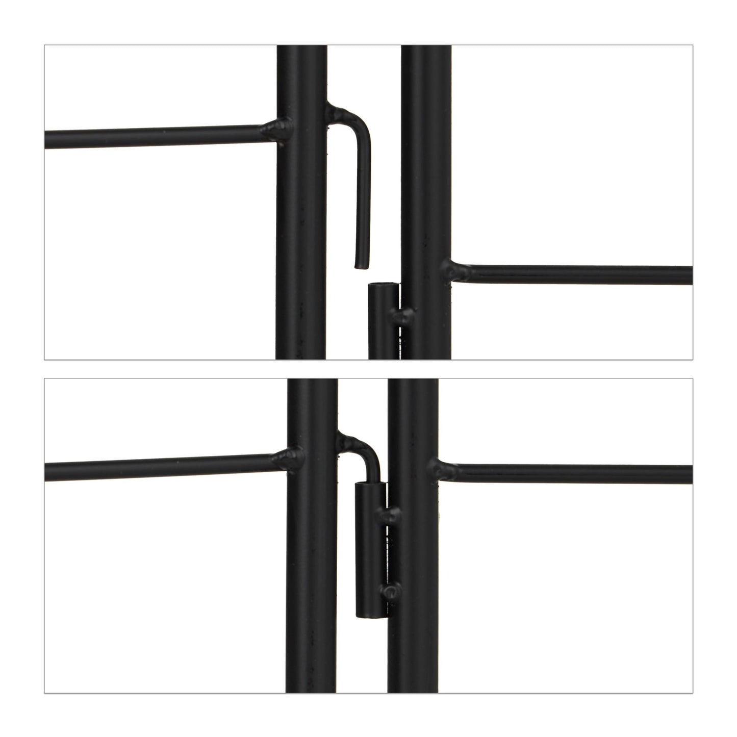 Trellis 220 cm set of 2 black