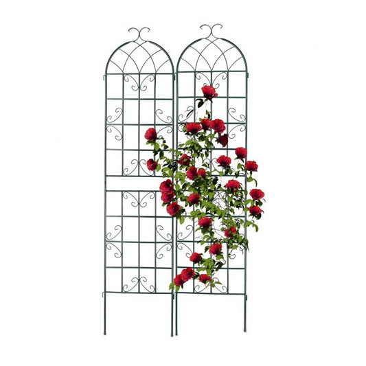 Trellis 220 cm set of 2 green