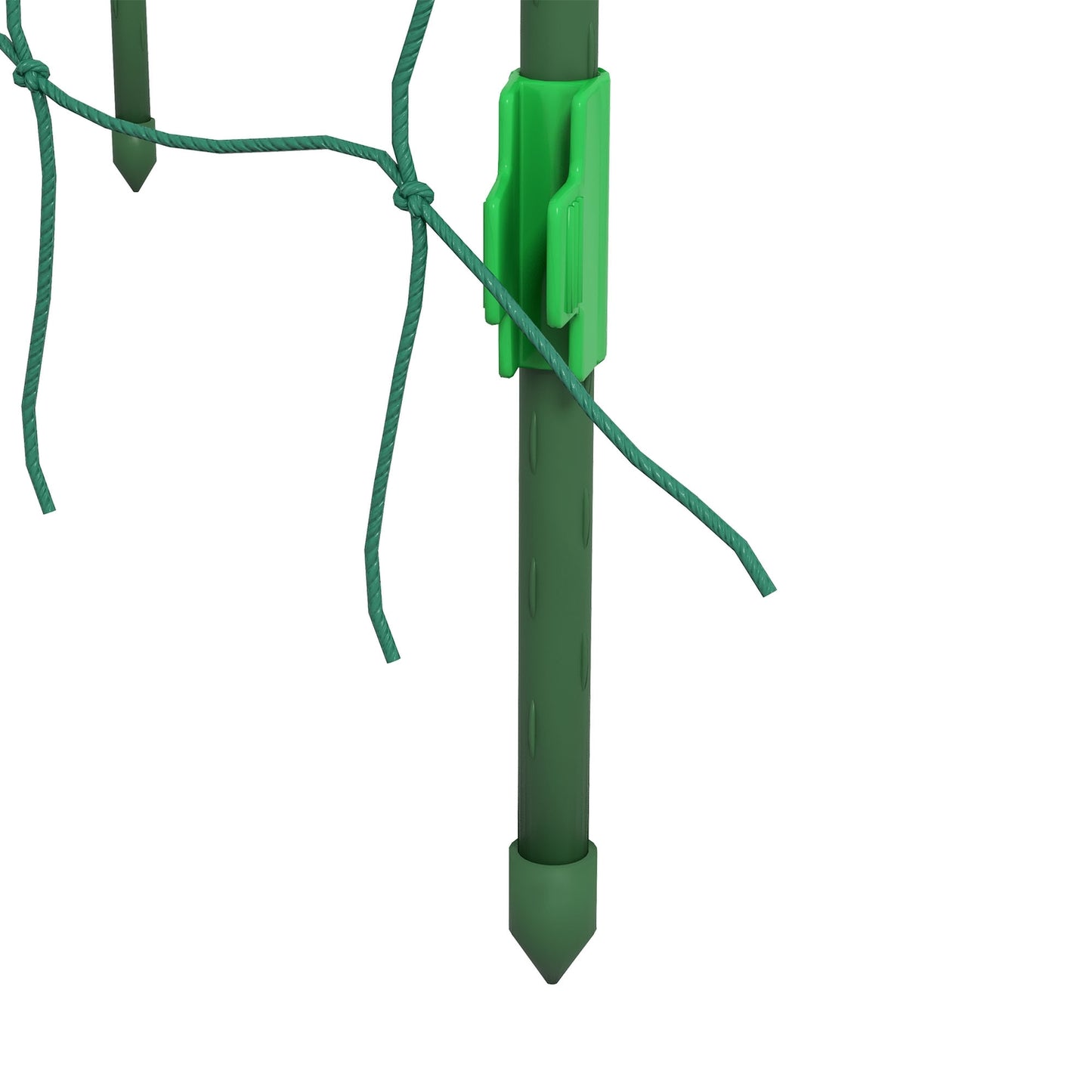 Adjustable plant trellis in steel with net for garden, balcony