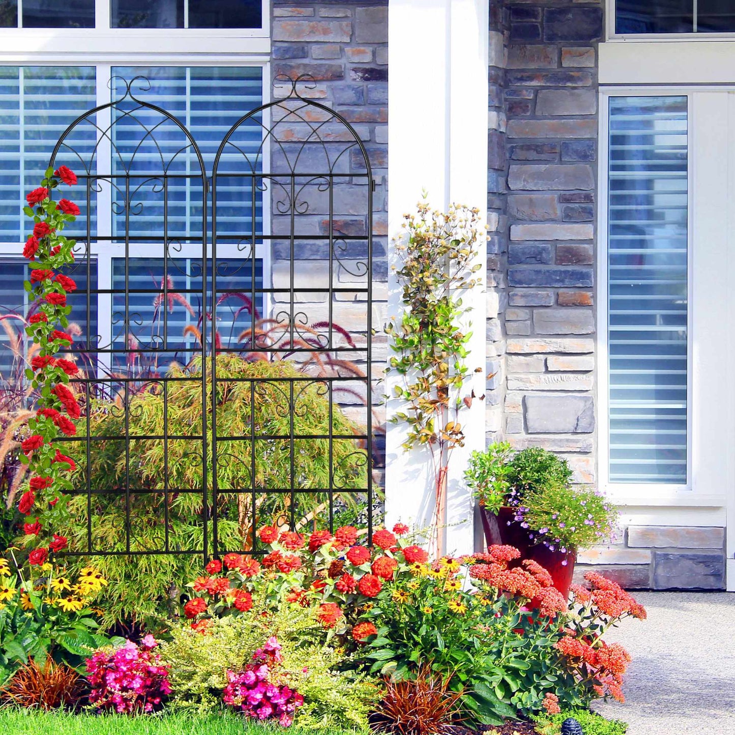 Trellis set of 2 in country style