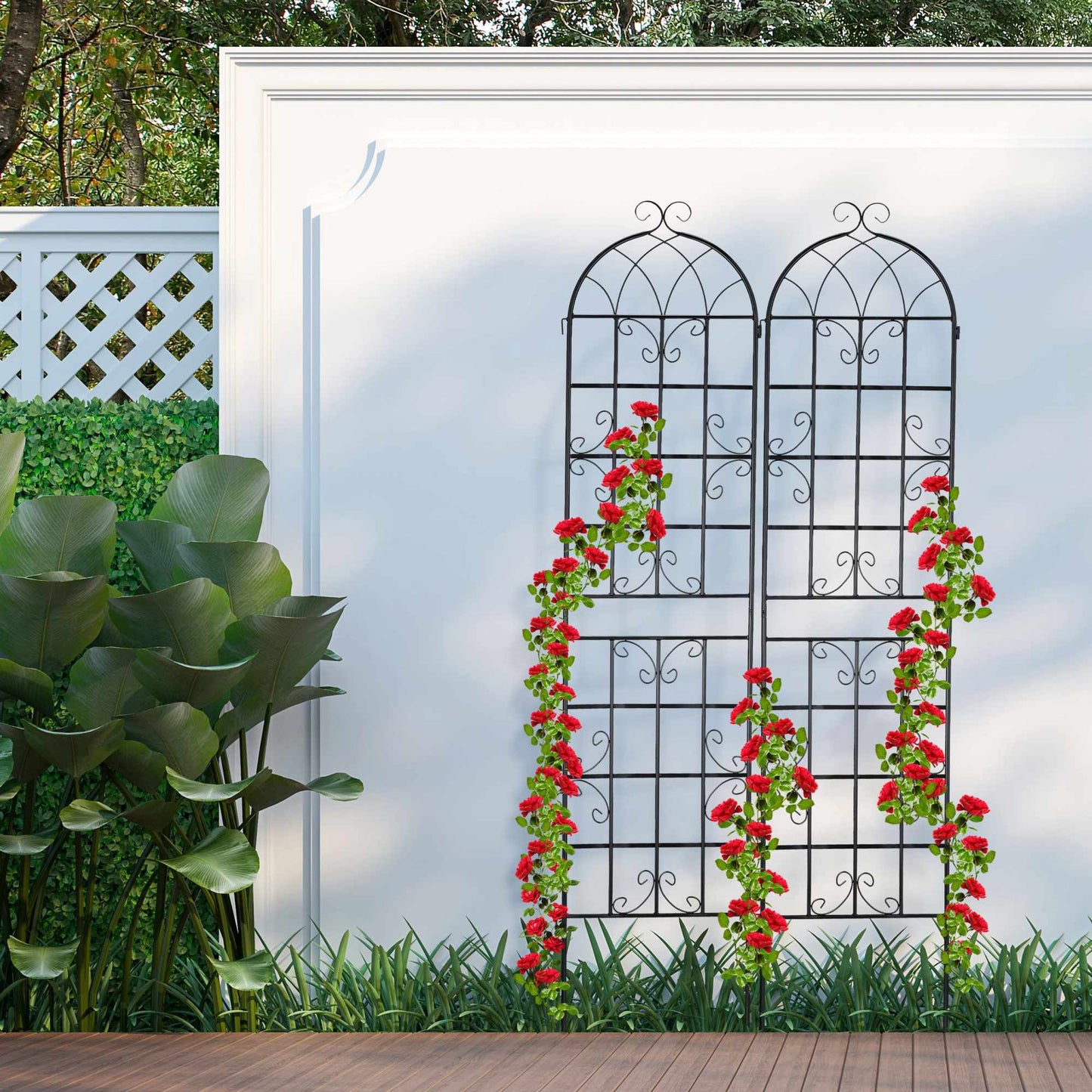 Trellis set of 2 in country style