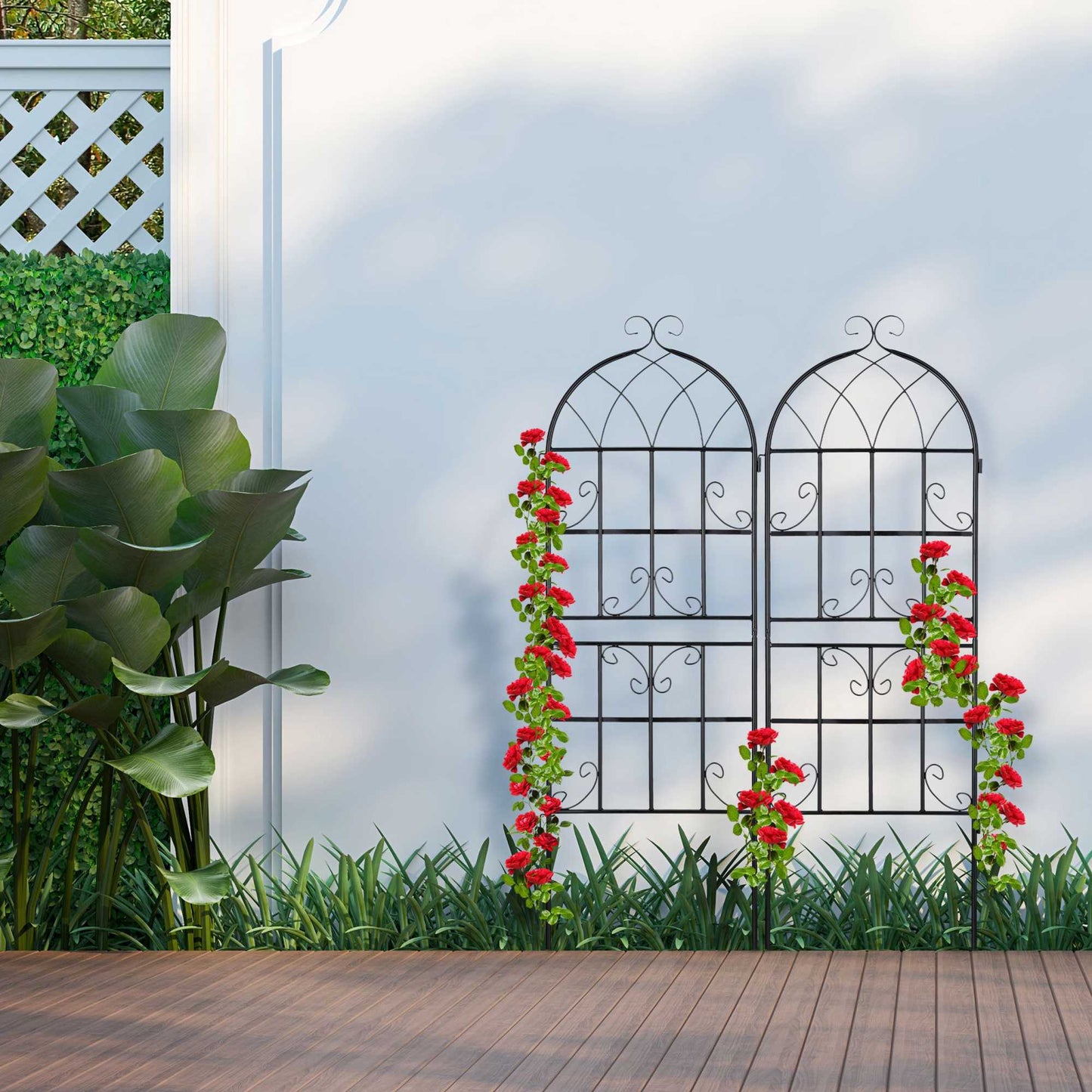 Trellis set of 2 in country style