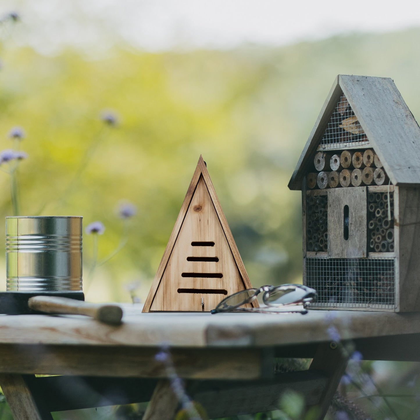 Triangular ladybug house
