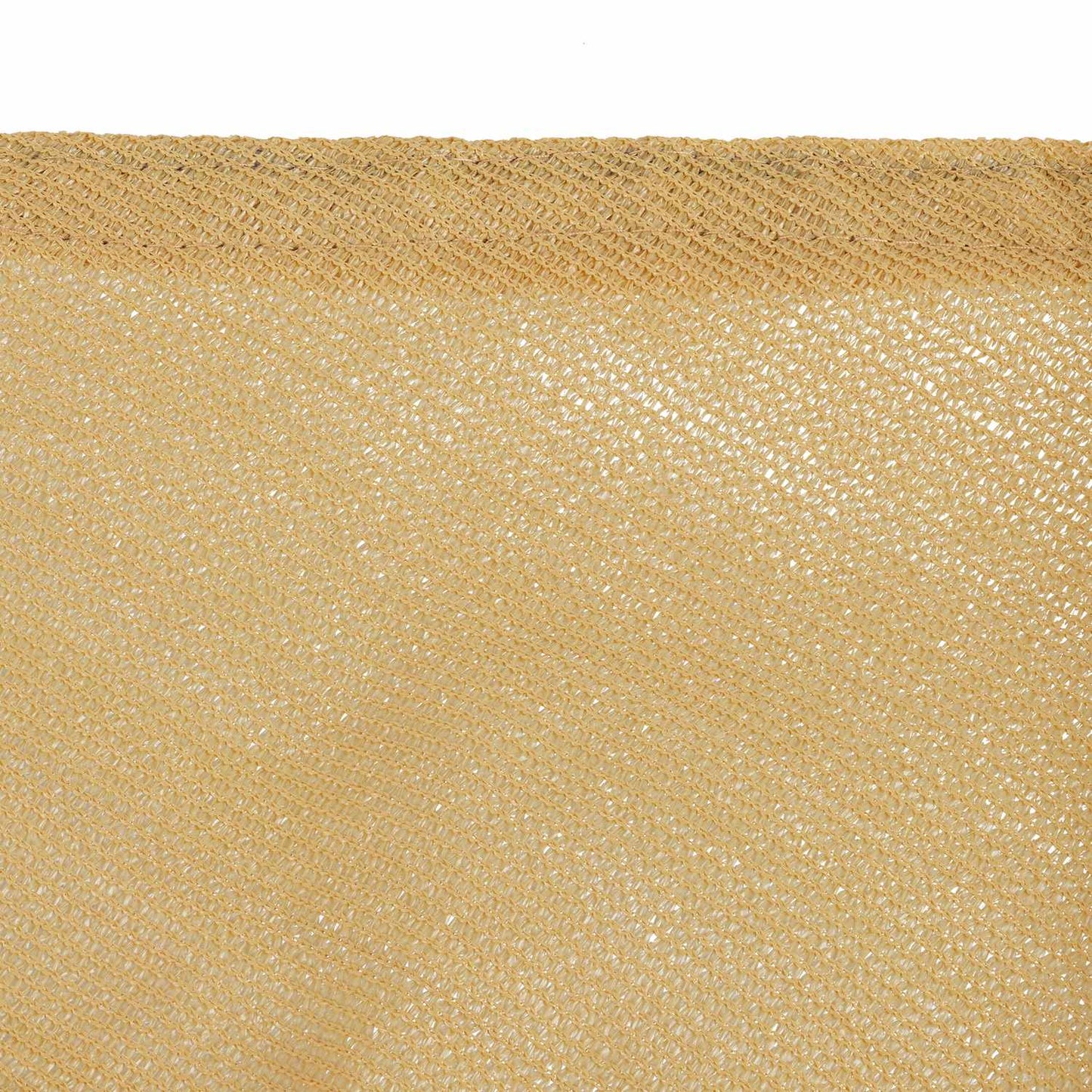 Triangular sand-colored polyethylene sun sail