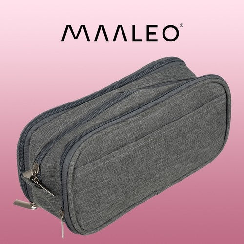 Triple extendable pencil case - gray Maaleo 24512