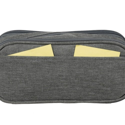 Triple extendable pencil case - gray Maaleo 24512
