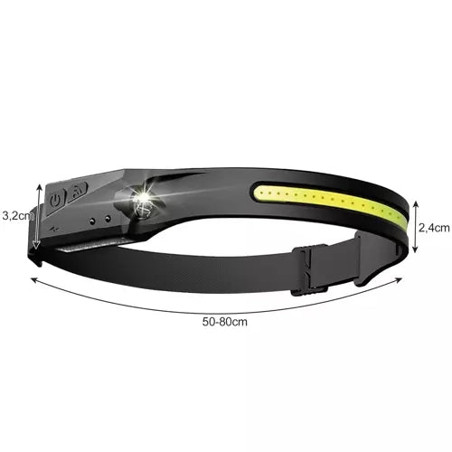 Trizand 21652 USB LED headlamp