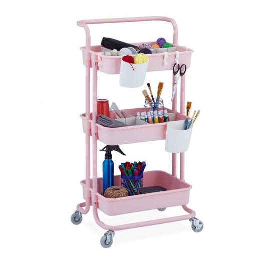 Trolley with 3 shelves