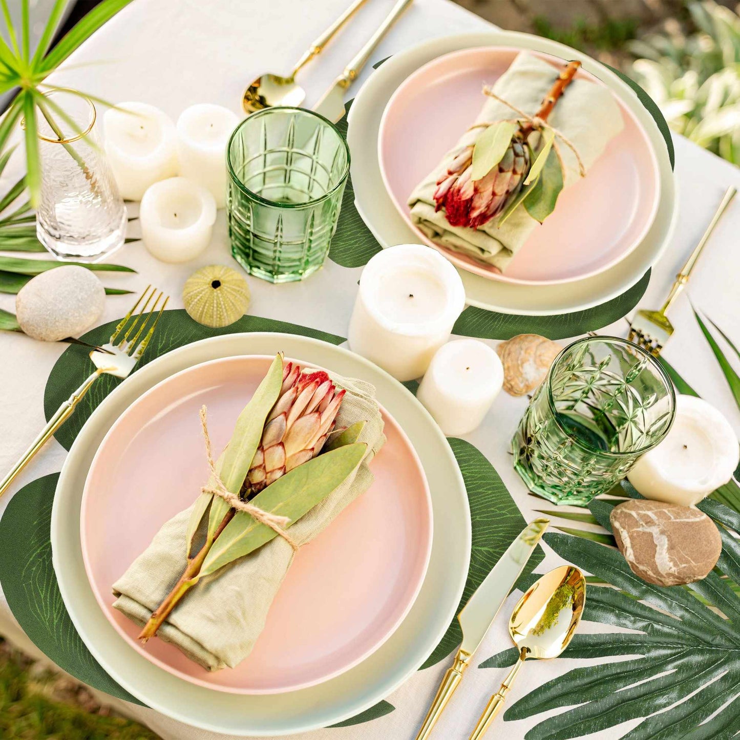 Tropical leaves set of 72