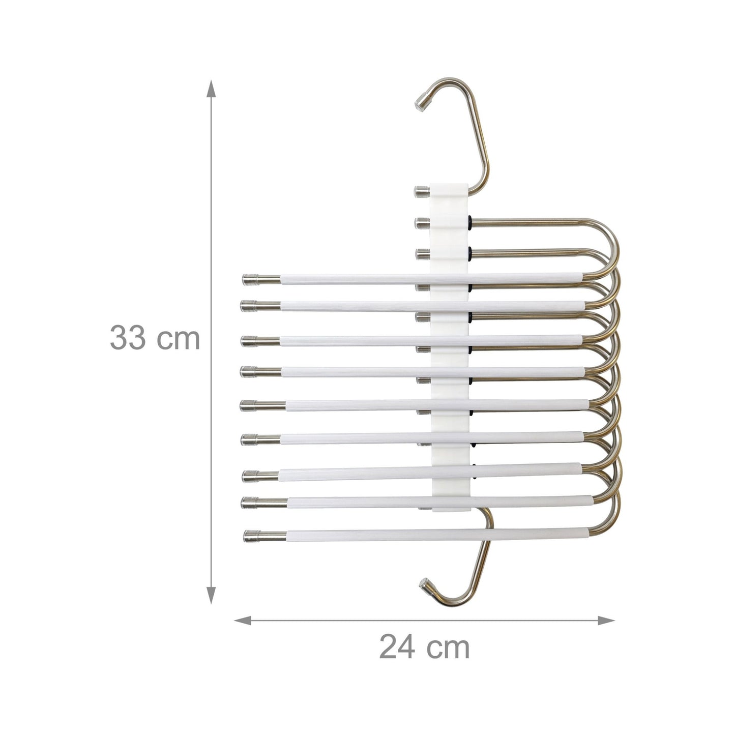 Trouser Hangers, Non-Slip, Space-Saving, 2 Pack