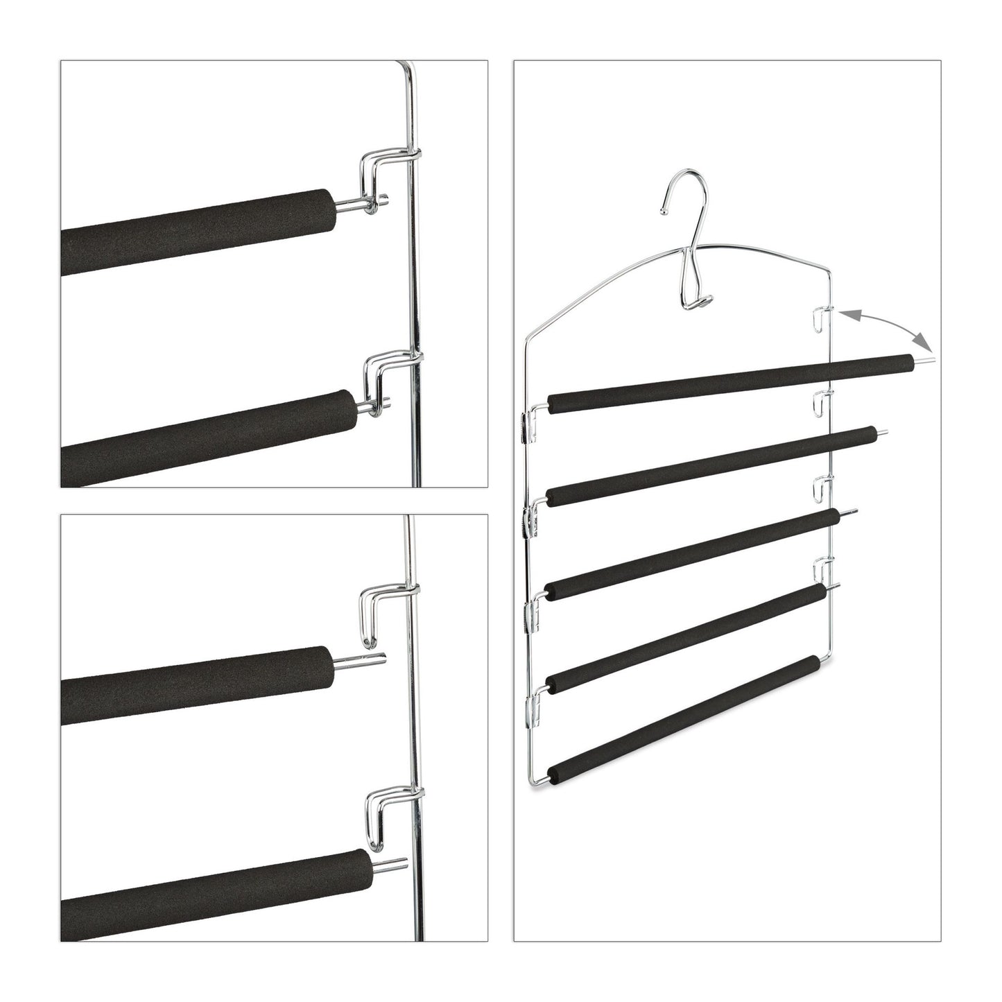 Trouser hanger 1s/3s pack
