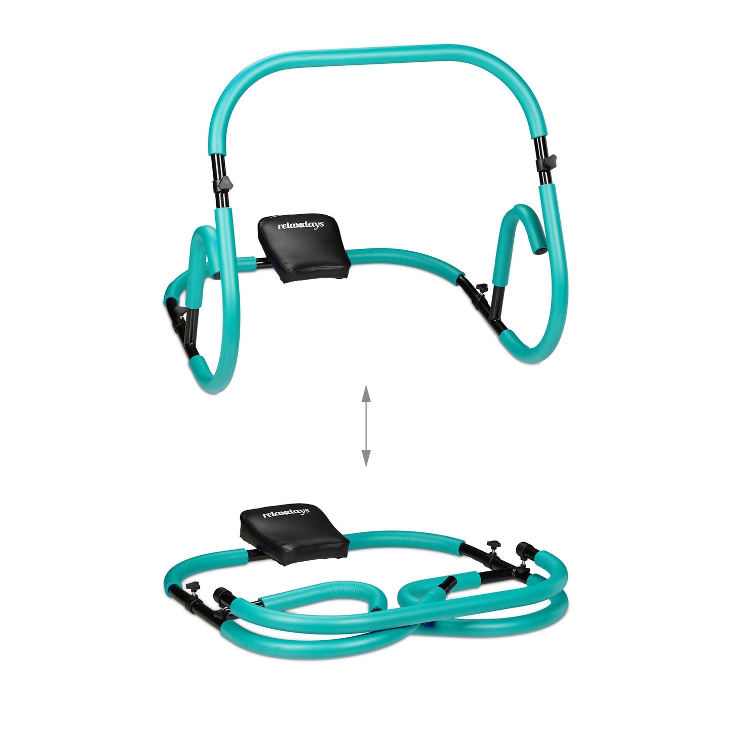 Turquoise Ab Trainer with Neck Support for Home Use