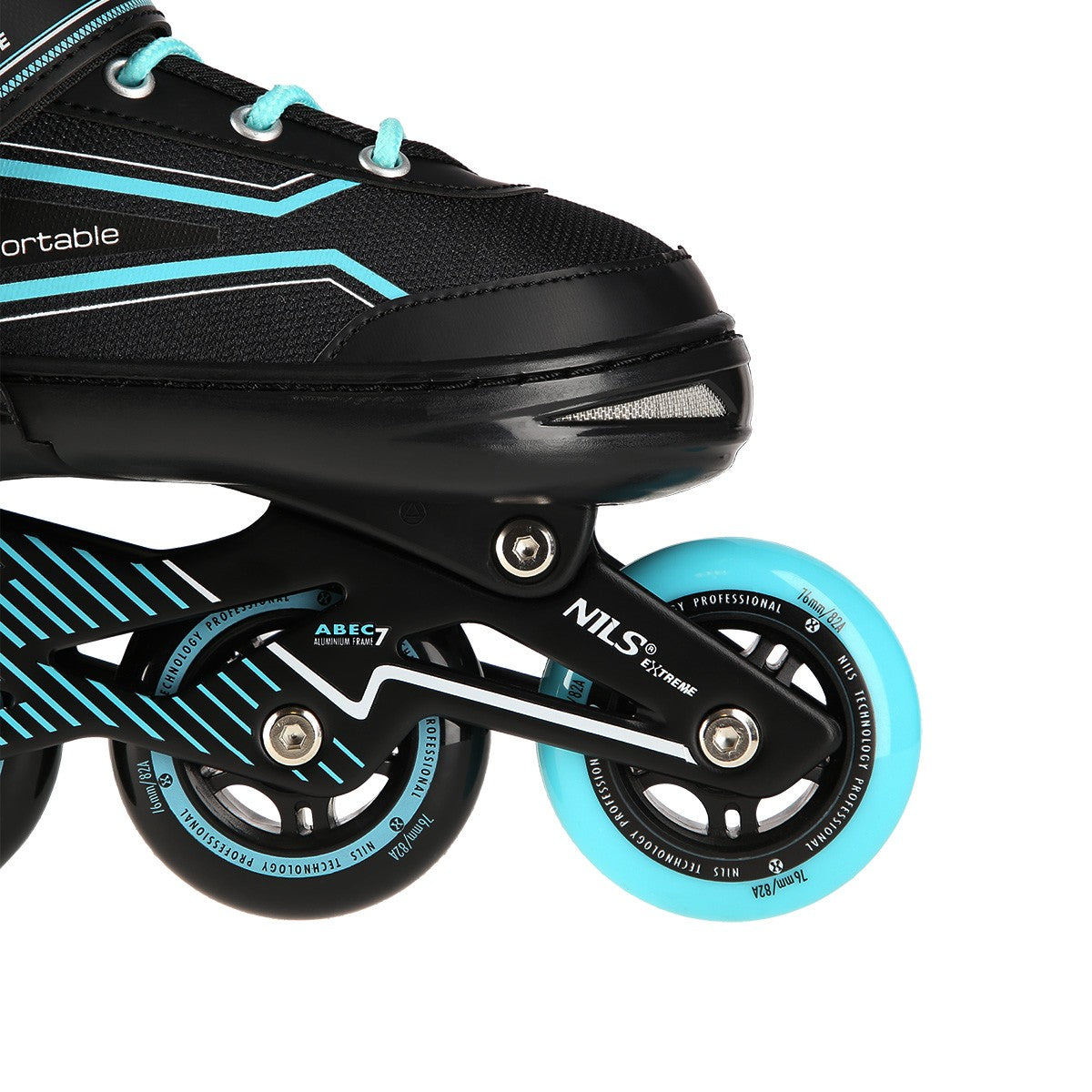 Turquoise In-Line Skates, Size L (39-42)