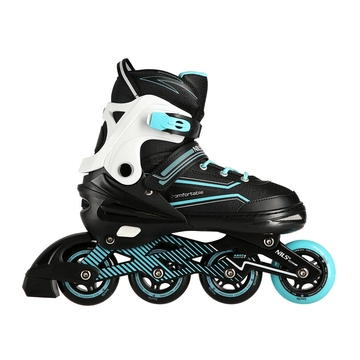 Turquoise In-Line Skates, Size L (39-42)